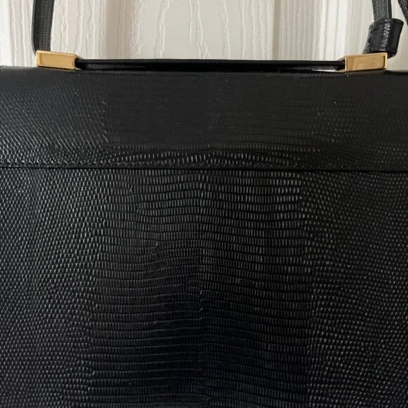 Demellier Vancouver crossbody bag (Authentic Croc/lizzard black) - Picture 4 of 9